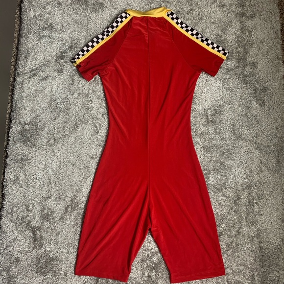 Red checkerboard romper - Picture 2 of 2